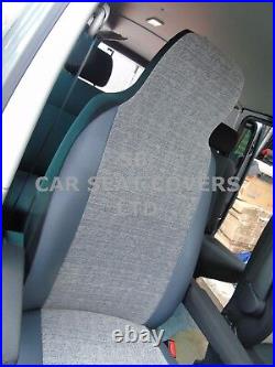 I- To Fit Ford Transit 2002 Motorhome Seat Covers, Grey Marble Mh-192