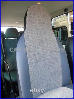 I- To Fit Ford Transit 2006 Motorhome Seat Covers, Grey Marble Mh-192