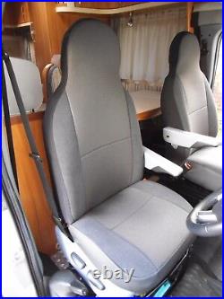 I-to Fit Ford Transit 2005 Motorhome Seat Covers, Dark Grey Sheen Mh-188