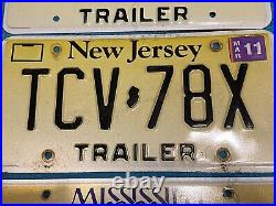License Plates-14 DIFF-(20total) NJ, PA, MS-MotorHome, Comm, Trailer-all Years