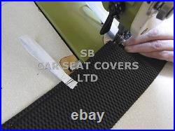 To Fit A Ford Transit Motorhome, 2004, Seat Covers Blueberry Check